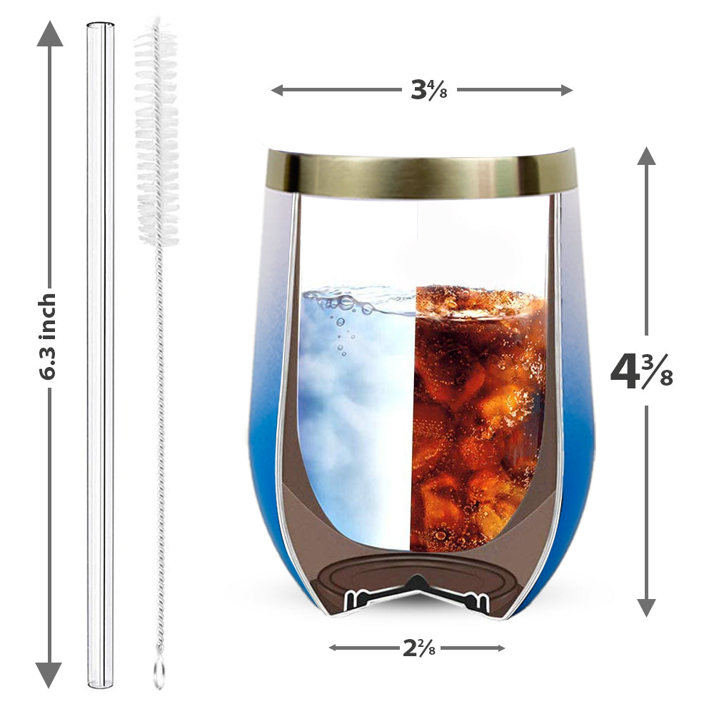 Blue Wine Tumbler