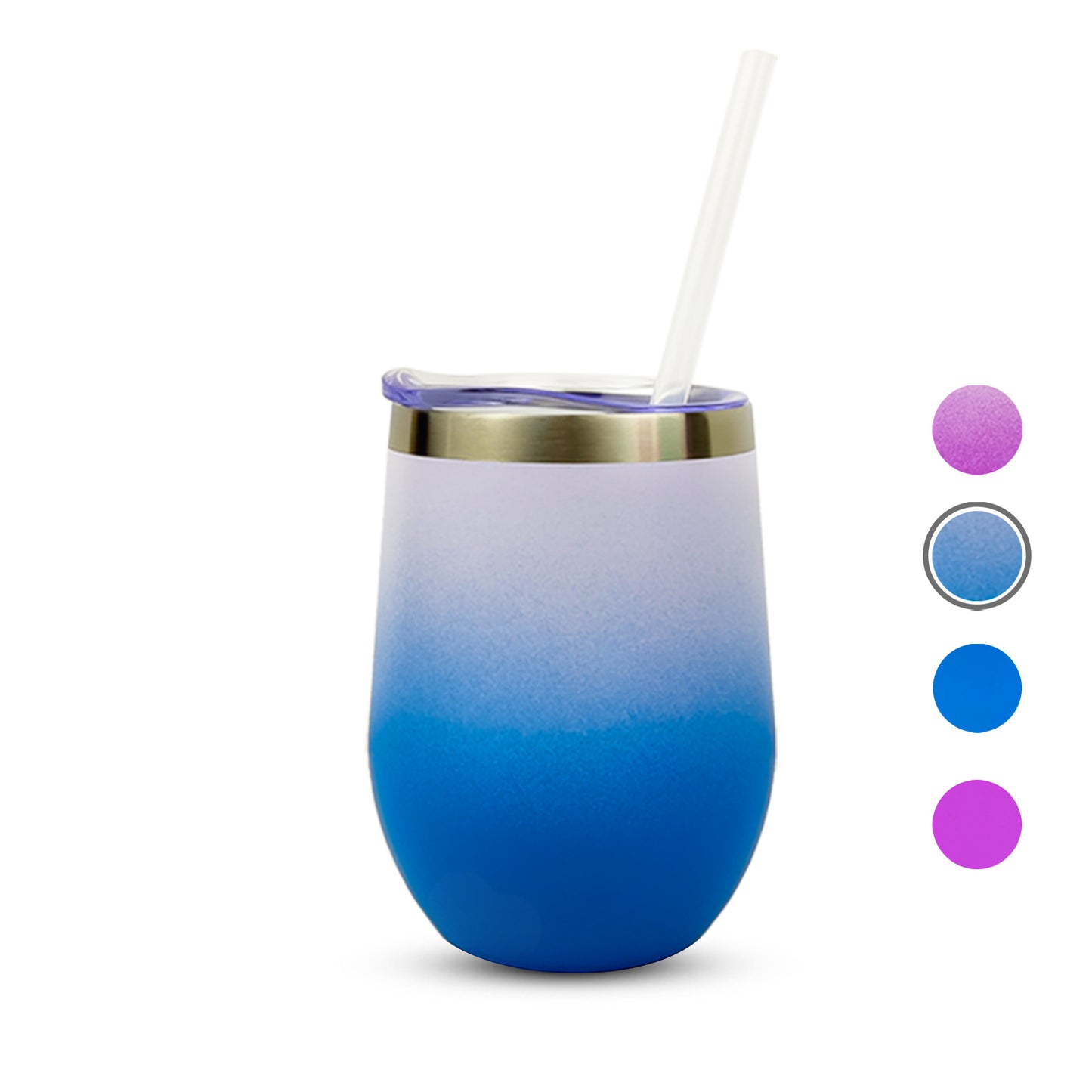 Gradient Blue Wine Tumbler